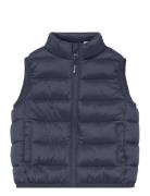 Mango Quilted Gilet Marinblå