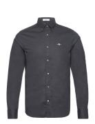 GANT Slim Poplin Shirt Svart