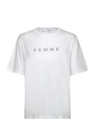 Selected Femme Slfvilja Ss Printed Tee W Noos Vit