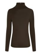 Tommy Hilfiger Merino Roll-Nk Sweater Brun