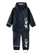 Name It Nmmjetsu Peppapig Rain Set Fo Cplg Marinblå