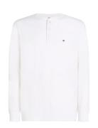 Tommy Hilfiger Slub Henley Ls Tee Vit