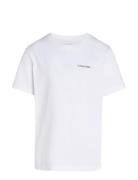 Calvin Klein Chest Inst.logo Ss T-Shirt Vit