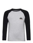 Quiksilver Comp Logo Raglan Ls Yth Grå