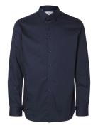 Selected Homme Slhslim-Performance Shirt Ls Noos Marinblå