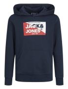 Jack & J S Jjnolan Sweat Hood Mni Marinblå