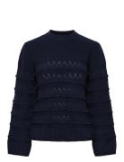 YAS Yastimu Ls Knit Pullover Marinblå