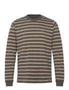 Mads Nørgaard Cotton Jersey Stripe Frode Tee Ls Brun