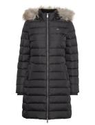 Tommy Jeans Tjw Essential Hooded Down Coat Svart