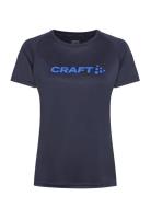 Craft Core Essence Logo Tee W Blå