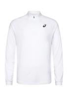 Asics Men Court Ls 1/2 Zip Top Vit