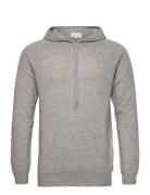 Davida Cashmere Man Front Pocket Hoodie Grå