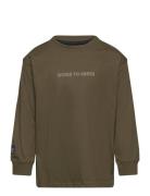 The New Tnlavine Os L_S Tee Khaki Green