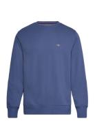 GANT Reg Shield C-Neck Sweat Blå