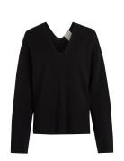 Calvin Klein Df Wool Blend Sweater Svart