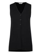 Object Objreynard Lo V-Neck Vest Div Svart