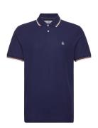 Original Penguin Tipped Polo Org Piq Marinblå