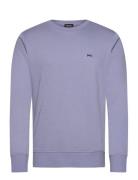 Denham Mens Pullover Sweatshirt Lila