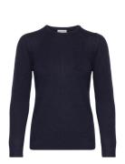 Davida Cashmere Basic Sweater Loose Tension Marinblå