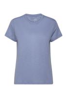 Casall Soft Texture Tee Blå