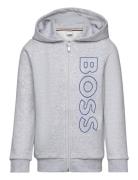 BOSS Hooded Cardigan Grå