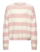 Calvin Klein Ck Stripe Sweater Rosa