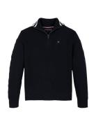 Tommy Hilfiger Turtleneck Half Zip Sweater Marinblå