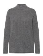 Selected Femme Slfmaline Ls Knit High Neck Noos Grå