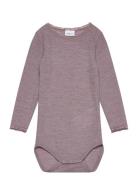 Name It Nmfwang Wool Needle Ls Body Solid Lila