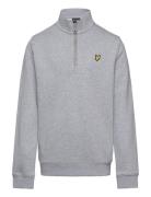 Lyle & Scott Quarter Zip Pullover Grå