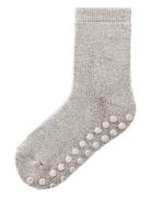 Name It Nmfwaksi Wo/Bl Terry Sock W/Non Skid Grå