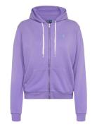 Polo Ralph Lauren Cotton Fleece Full-Zip Hoodie Lila