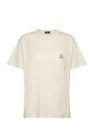 Polo Ralph Lauren Logo Cotton Jersey Pocket Tee Kräm