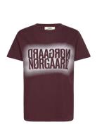 Mads Nørgaard Single Organic Trenda P Tee Burgundy