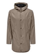 ONLY & SONS Onsluca Rain Coat Otw Beige