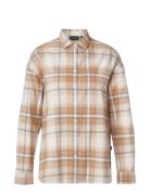 Lexington Clothing Edith Organic Cotton Flannel Check Shirt Brun