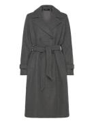 Vero Moda Vmfortunevega Long Trenchcoat Ga Noos Grå