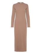 Once Untold Daniela Rib Dress Beige