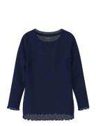 Name It Nmfnimisa Ls Slim Top Blå