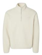 Selected Homme Slhstorm Fleece High Neck Sweat Kräm