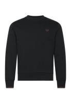 Fred Perry Crew Neck Sweatshirt Svart