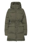 Tommy Jeans Tjw Midi Vail Puffer Khaki Green