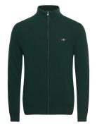 GANT Extrafine Lambswool Zip Cardigan Grön