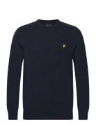 Lyle & Scott Cotton Merino Crew Neck Jumper Marinblå