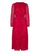 Mango Floral-Print Dress With Knot Detail Röd