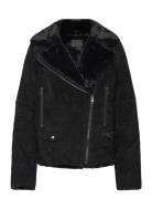 Jofama Awa Shearling Suede Biker Brun