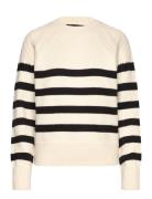 French Connection Quinley Stripe Jumper Kräm