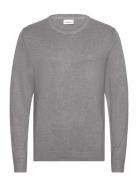 Lindbergh Ecovero L/S O-Neck Knit Grå