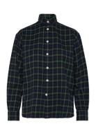 Polo Ralph Lauren Relaxed Fit Plaid Cotton Shirt Marinblå