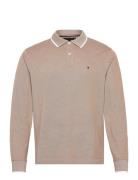 Tommy Hilfiger L/S Oxford Tipped Reg Polo Beige